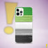 Aromantic Pride Flag Brush Strokes Clear Case for iPhone®